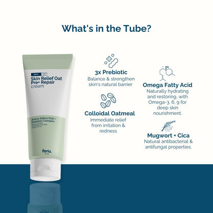 foru. Natural Eczema Cream with Oat and Prebiotics - benefit